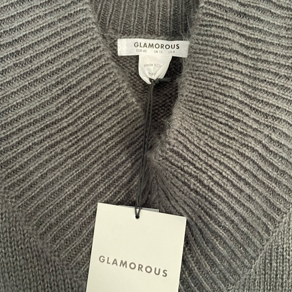 Glamorous Black Ribbed Sweater - Picture 3 of 4